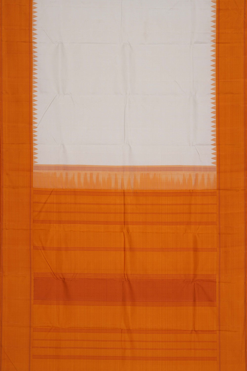 Image of Arani Silk Off-White Saree